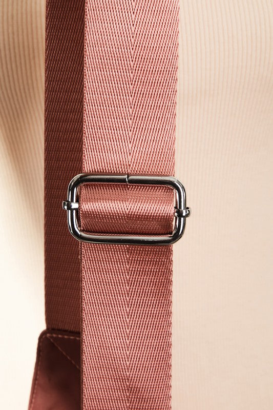 Fame Solid Color Nylon Sling Bag