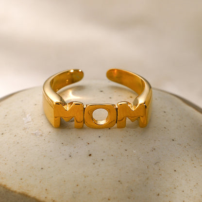 MOM Stainless Steel Open Ring