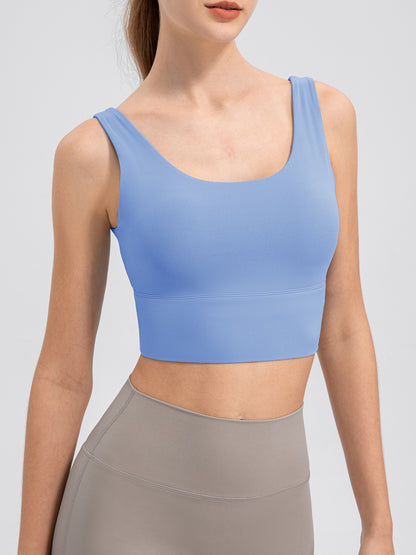 Scoop Neck Wide Strap Active Tank