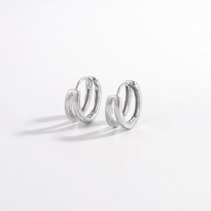 925 Sterling Silver Huggie Earrings