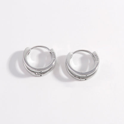 925 Sterling Silver Huggie Earrings