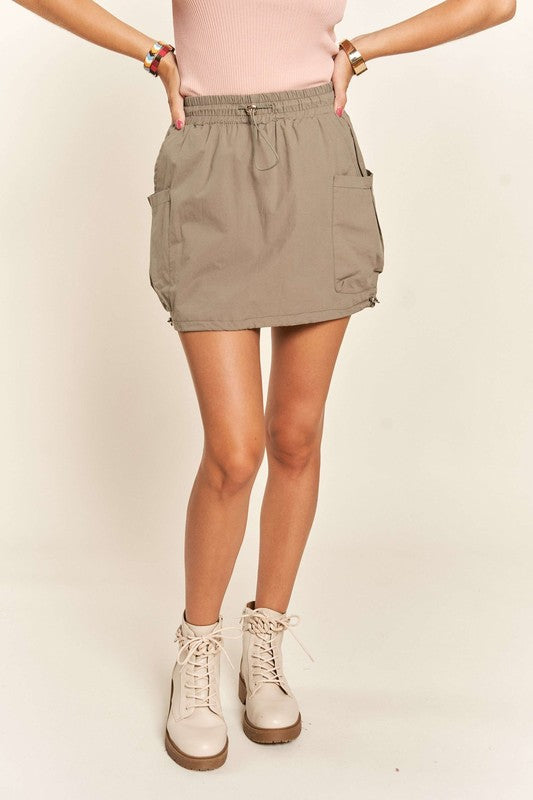 ADORA Drawstring Skort with Pockets